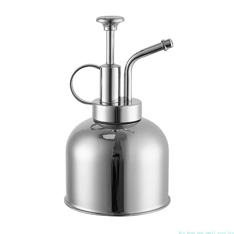 581C Miniature Watering Can Stainless Steel Rust Resistant Ergonomic Grip Indoor Outdoor Use