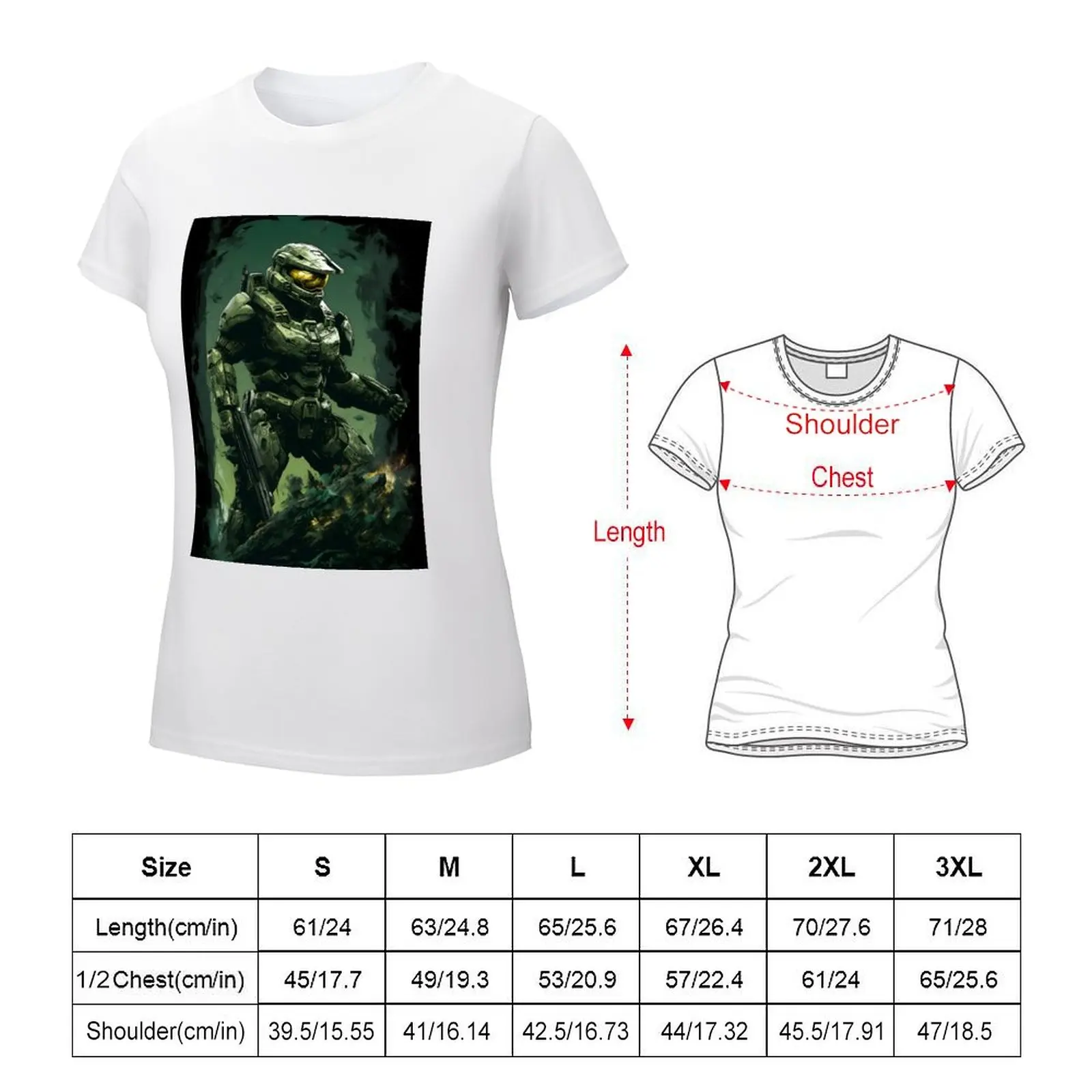 Master Chief T-shirt Short sleeve tee aesthetic clothes t shirt dress Women