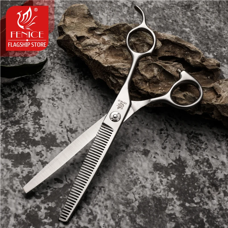 Fenice 6.5inch Pet Grooming Thinning Scissors Thinning Rate 25-30% Dog Hair Shears Puppy Haircut Pets Accesories