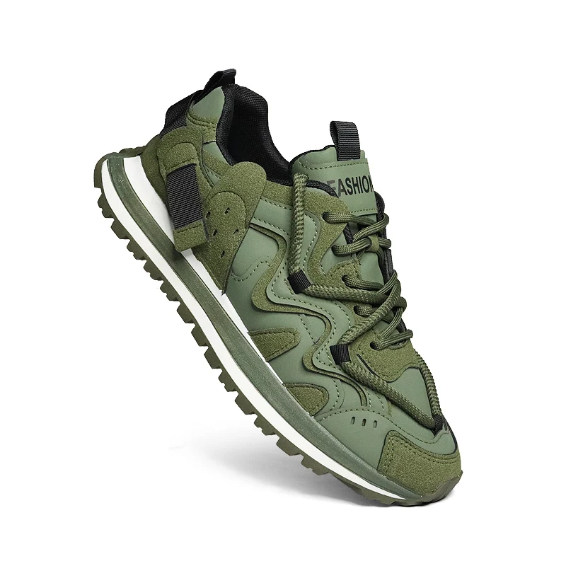 

Fipatbu Casual Sneakers For Men 2025 Spring New Fashion Thick Sole Height Increasing Versatile Trendy Sports And Leisure Shoes