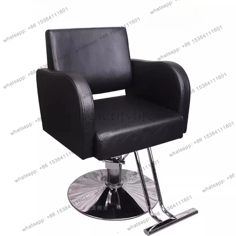 Italian Modern Barber Chairs Premium Simple Style Minimalist Salon Chairs Space Saving Simple Friseurstuhl