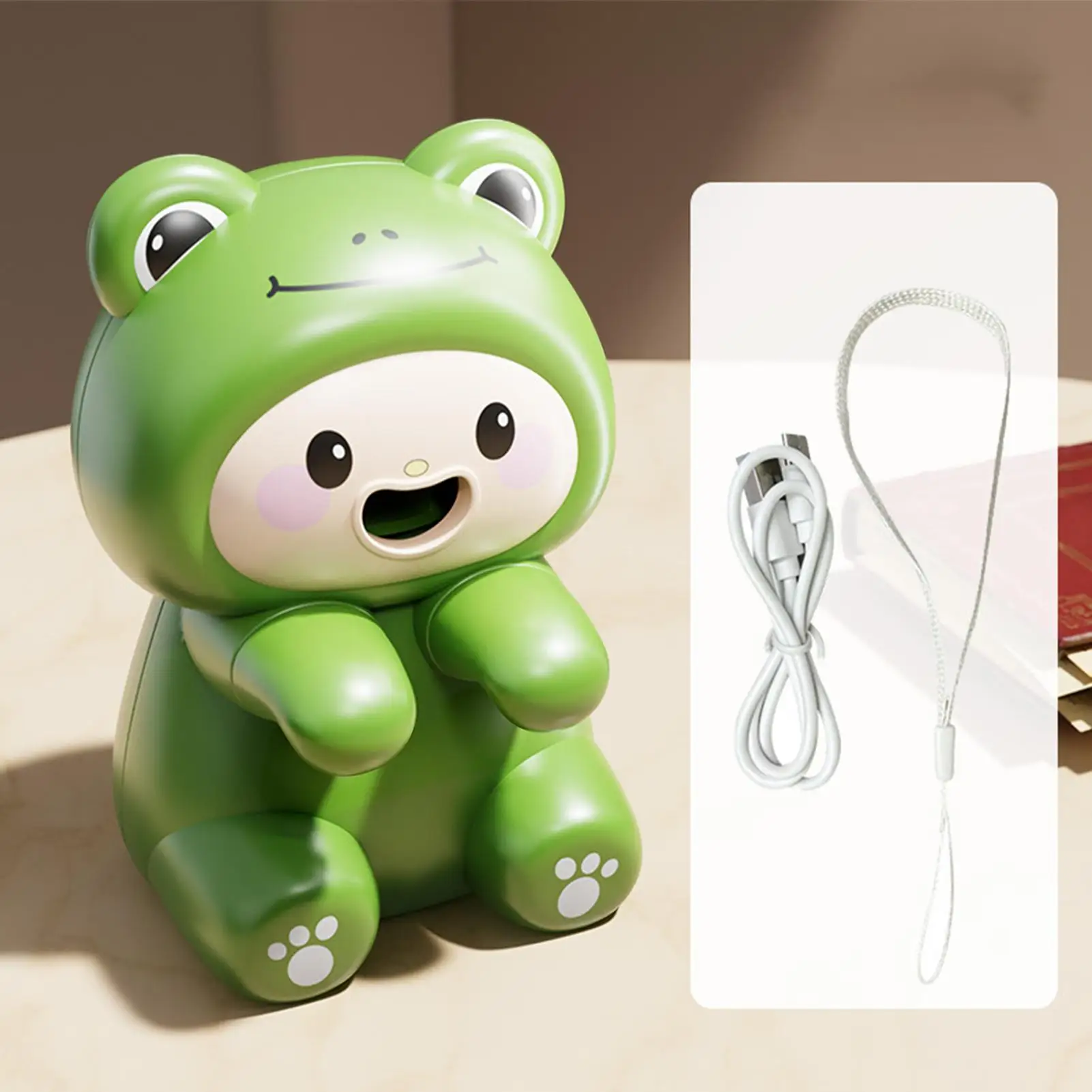 Food Fans Clip Type Small Blow-Up Device Animal Design USB Charging Portable Fans That Blow Cold Air for Noodle Coffee Tea Hot - view 6