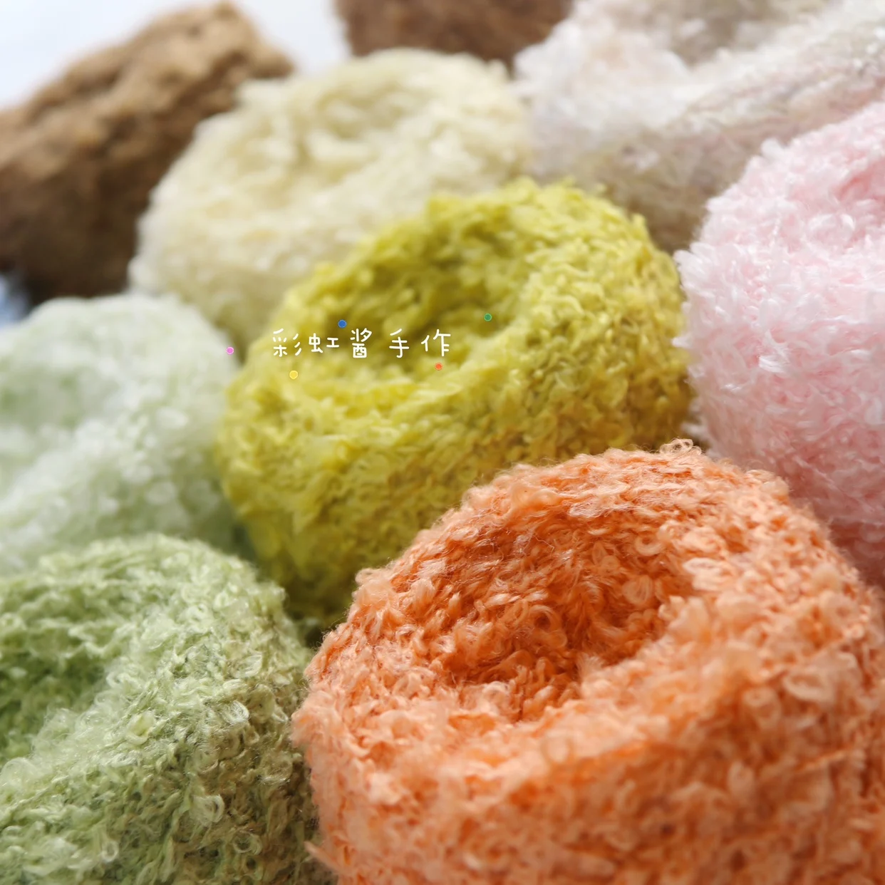 

Rainbow Sauce Handmade, Solid Color Thick Circle Yarn, Baby Hair Thread, Hat, Scarf, Clothes Wool, Mixed Wiring