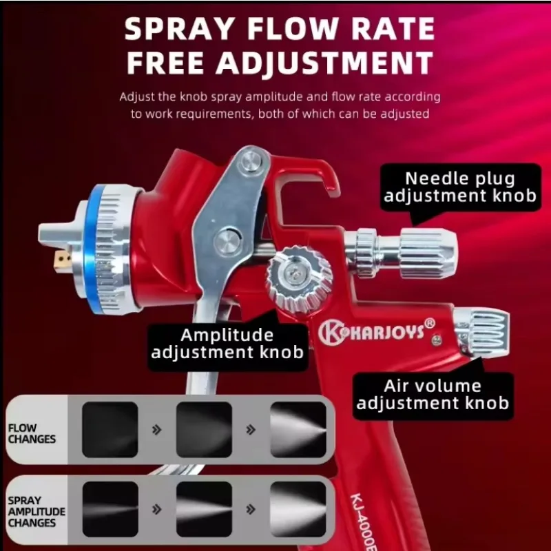 Pulverizador pneumático de ar automático para pintura de carro, pistola de pulverização elétrica fabricada em chinês para acabamento de automóveis