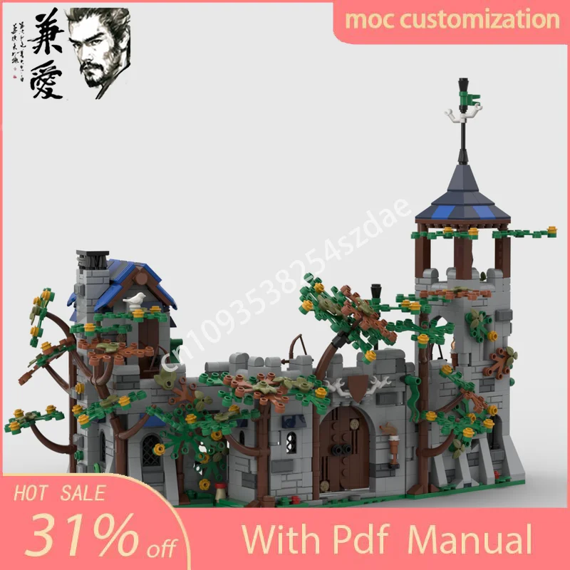 

Новый 1190 шт. MOC военный лесной замок Форстера модель строительного блока креативная сборка «сделай сам» образование подарок на день рождения для детей