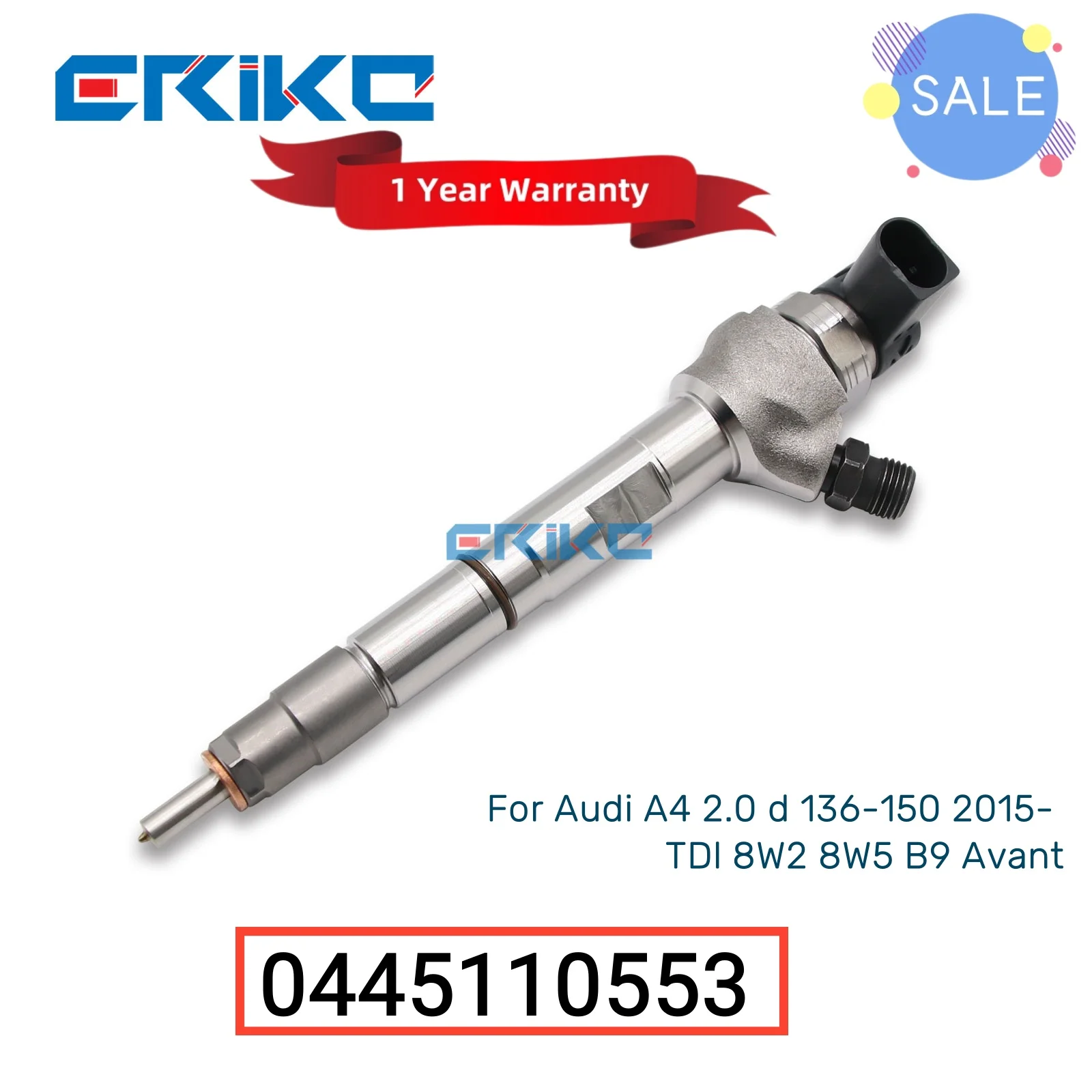 

0445110553 Nozzle Injector 0 445 110 553 Diesel 04L130277N 0445 110 553 for Audi A4 2.0 d 136-150 2015- TDl 8W2 8W5 B9 Avant