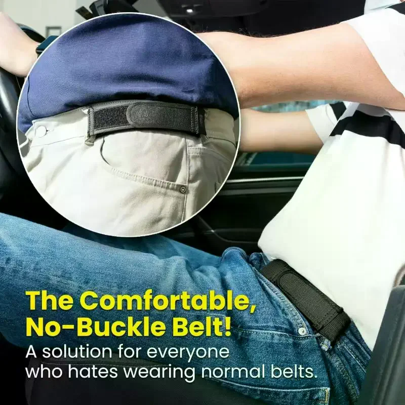 

Unisex No-Buckle Elastic Belt With Adjustable Invisible Elastic Belt For Casual And Versatile Use Convenient Belt