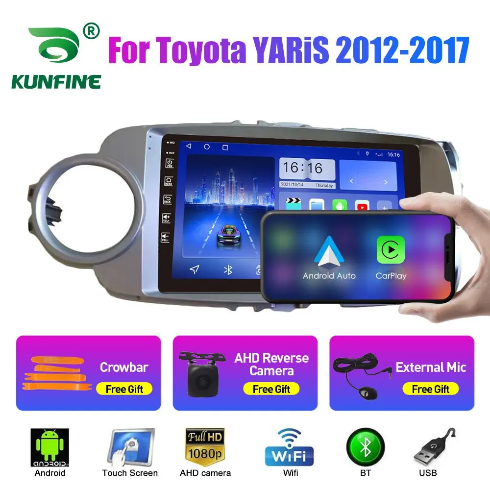 Car Radio For Toyota YARiS 2012-2017 2Din Android Octa Core Car Stereo DVD GPS Navigation Player Multimedia Android Auto Carplay