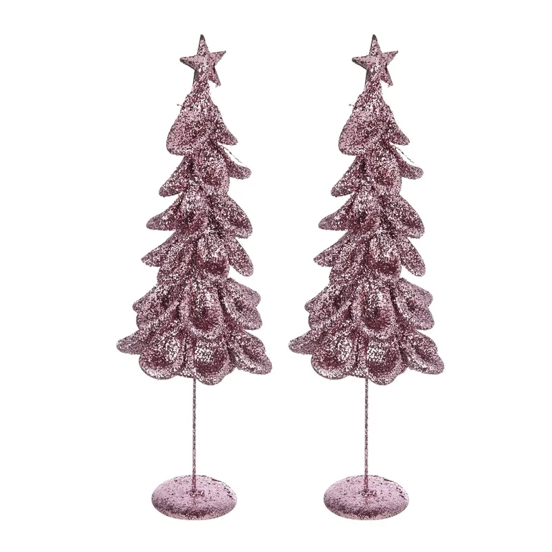 

6.5x6.5x20.1 Inch Mesh Ruff Tree Set of 2
