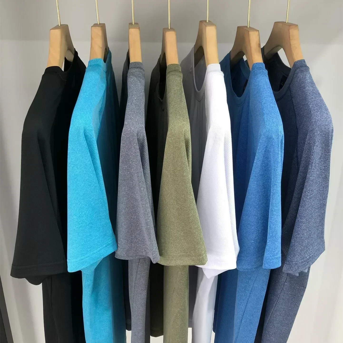Lemon Men's Metal Vent Tech Men's sports short-sleeved T-shirt Casual 7-color Breathable Round Neck Quick Drying Sports T-shirt