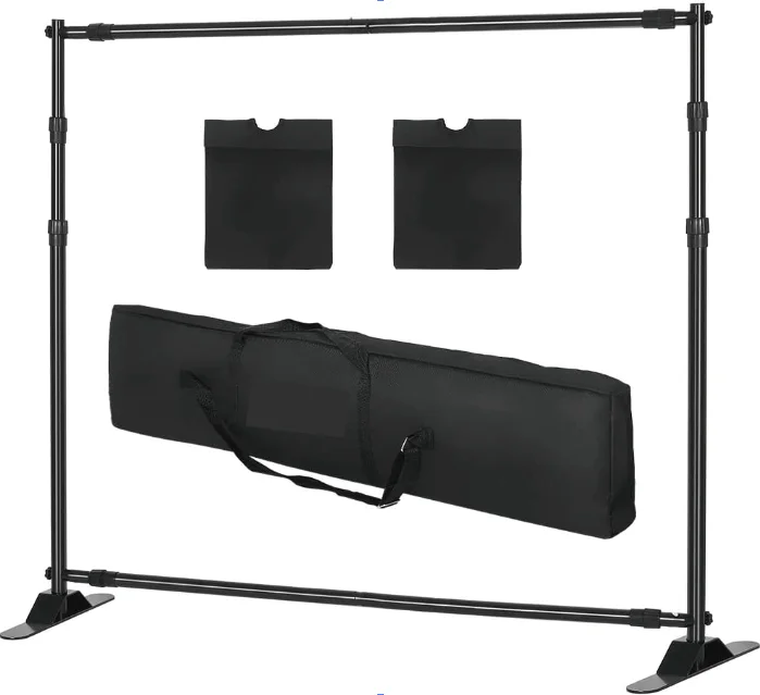 Aluminum Heavy Duty Custom Printed Portable Adjustable Background Stand