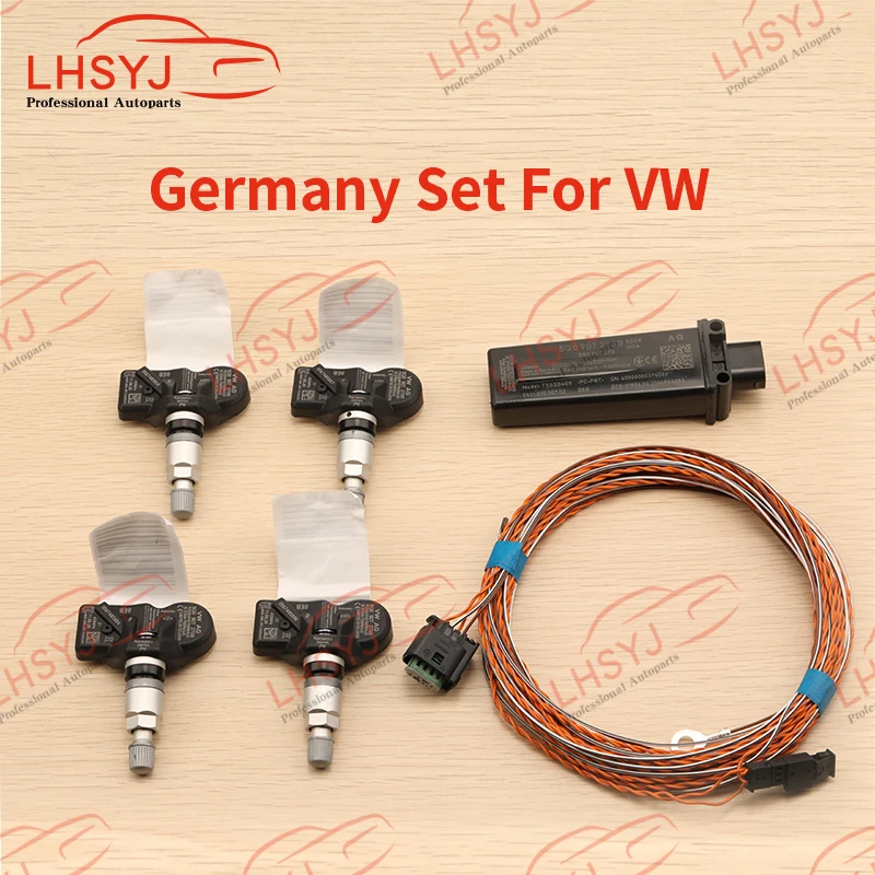 4 Pcs Tire Pressure Sensor 5Q0 907 273B TPMS Tire Pressure Monitoring System 5Q0907273B for VW MQB Car For AUDI Q7 A5 for Skoda