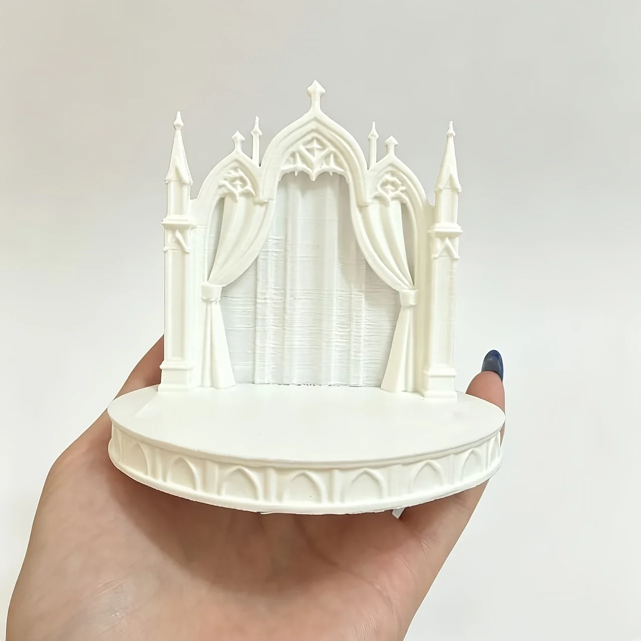 Gothic Castle Diorama Platform DIY Miniature Figures Ornament Doll Photography Fairy Garden Crafts Miniature Wedding Scene Decor view 3