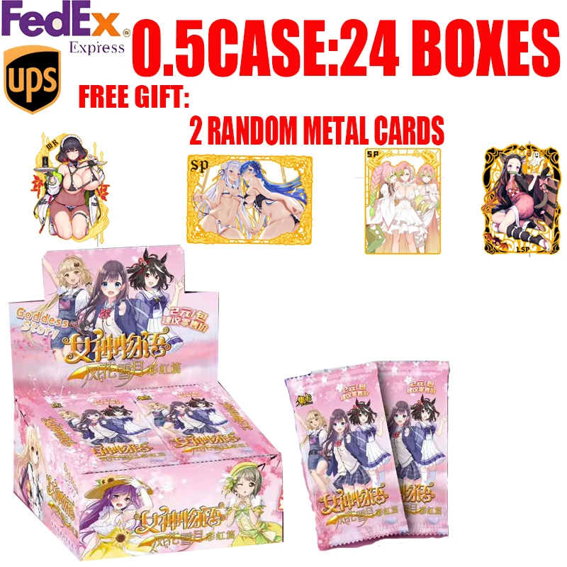 Wholesale Newest Goddess Story Ns-02 Rainbow Chapter Hobby Collectible Bikini Swimming Suit Cards Doujin Booster Box Toy Gifts