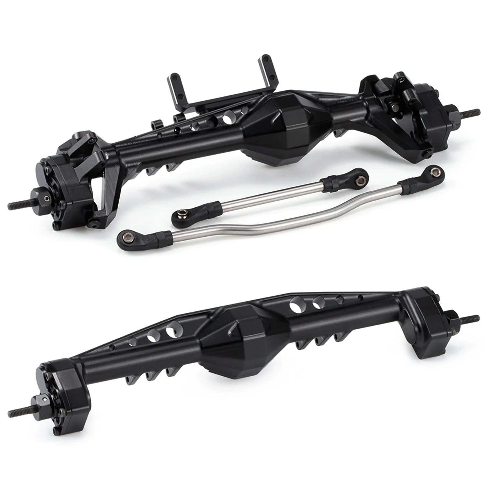 CNC Aluminum F9 Offset Portal Axle with Servo Mounts for 1/10 RC Crawler Axial Capra 1.9 UTB LCG Chassis Cheater Rigs