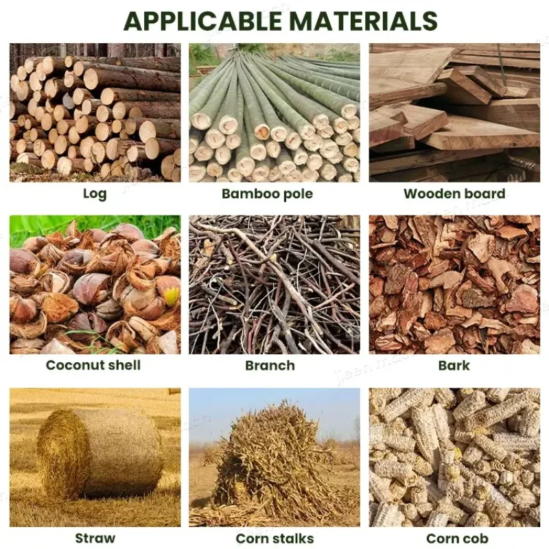 Big Capacity Hammer Mill Wood Crusher  Bamboo Crushing Machine Sawdust Chopping Crushing Machine