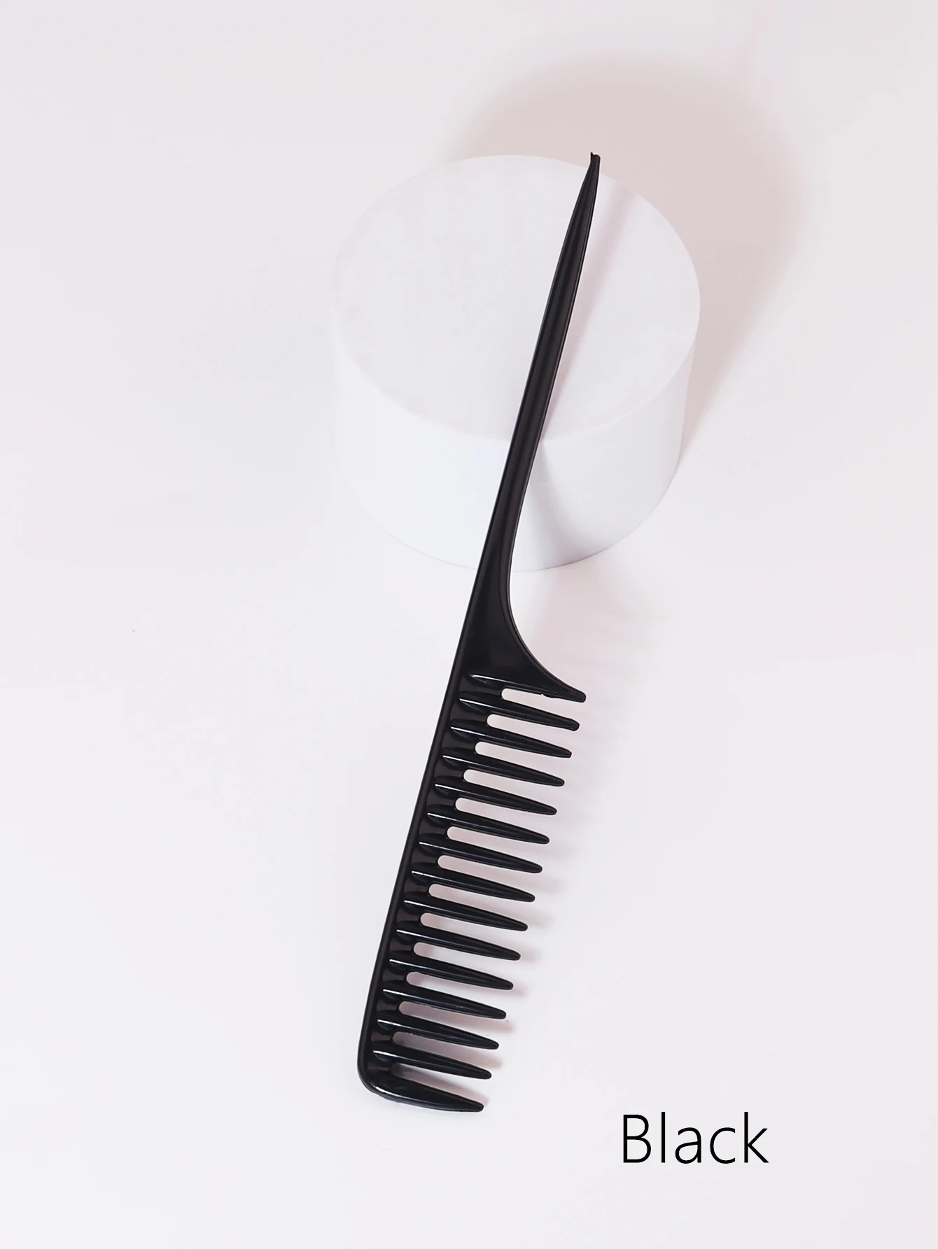 1pc wide toothed anti-static thickened pointed tail comb wide toothed pointed tail comb salon comb Special for real hair wigs