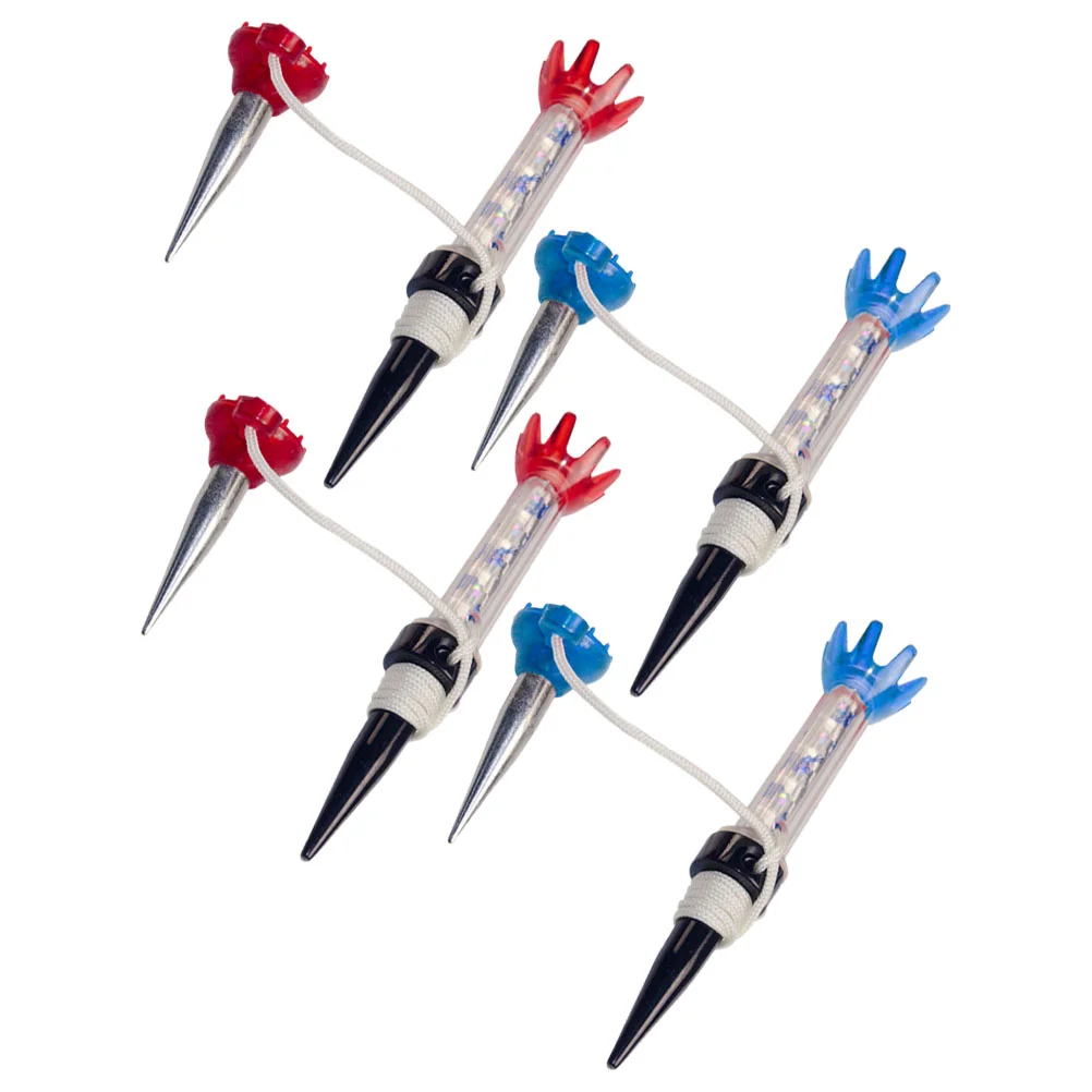 4 Pcs Golf Tee Tack Fixer Magnet Ball Course Supplies Accessories Golfs Clubs Stud Holders Wear-resist Tees Child Trays