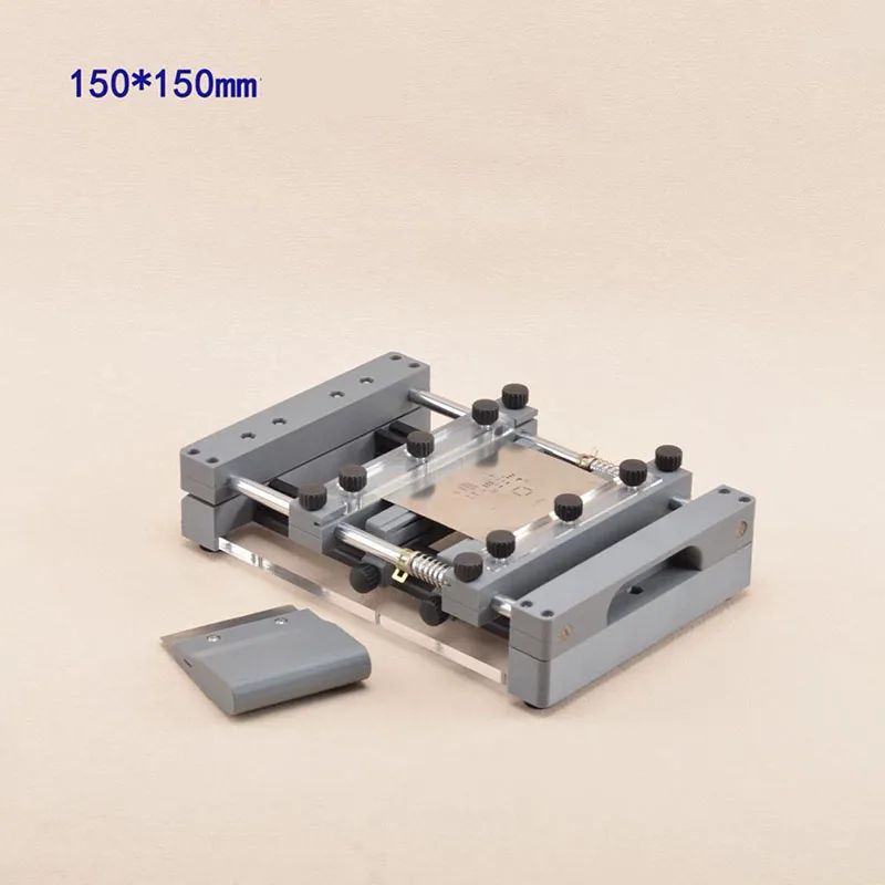 Desktop SMT Screen Printing Machine 150/250MM Manual PCB Stencil Printer Precision Alignment for Solder Paste