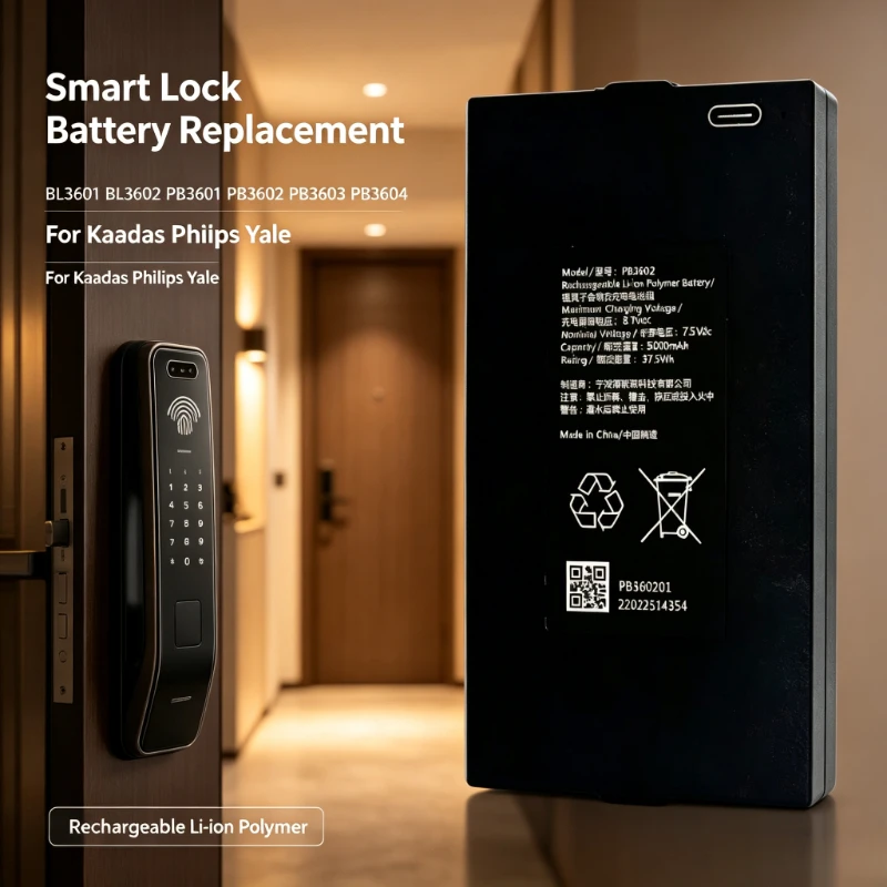BL3601 BL3602 PB3601 PB3602 PB3603 PB3604 Smart Door Lock Battery For Kaadas Philips Yale