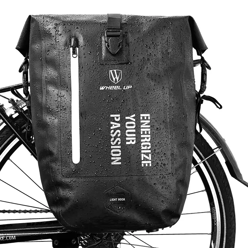 WHEEL UP 27L Multifunctional Bike Pannier Bag Waterproof Bicycle Rear Seat Bag Cycling Carrier Bag Rear Rack Bike Trunk Bag