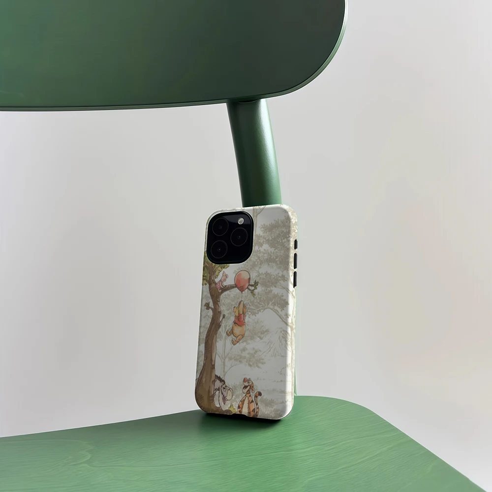 CaseLumi Matte Bumper für MagSafe Hülle für iPhone 17 16 15 14 Plus 13 Pro Max Stoßfeste Harte PC Winnie the Pooh Friends Schutzhülle – Detail 8