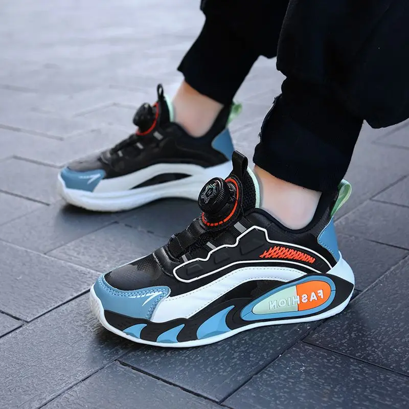 

Дышащие легкие детские массивные кроссовки с защитой от запаха, повседневная спортивная обувь для больших детей на осень-зиму, бег, скейт, баскетбол