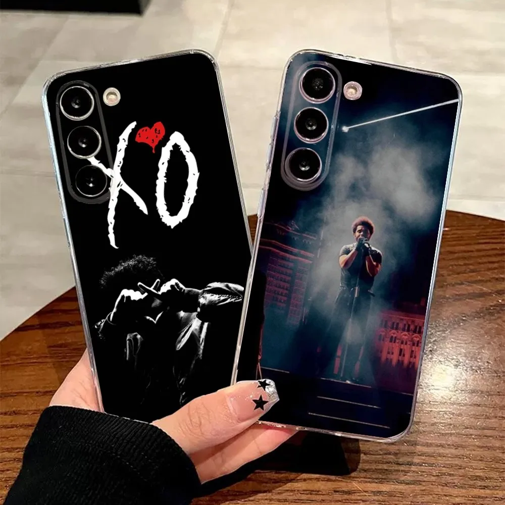 The W-Weeknd XO Singer   Phone Case For Samsung Galaxy A71,70,52,51,40,31,50,30S,21S,Note20 Transparent Cover