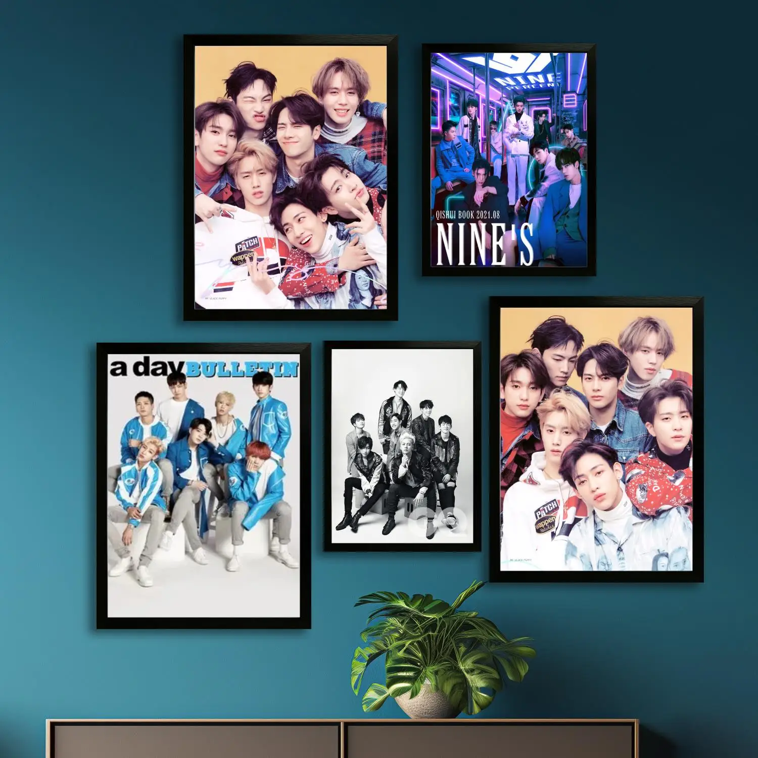 Pôster de arte em tela de banda got7, impressão de imagem de arte de parede, pôsteres modernos de decoração de quarto de família, pintura decorativa