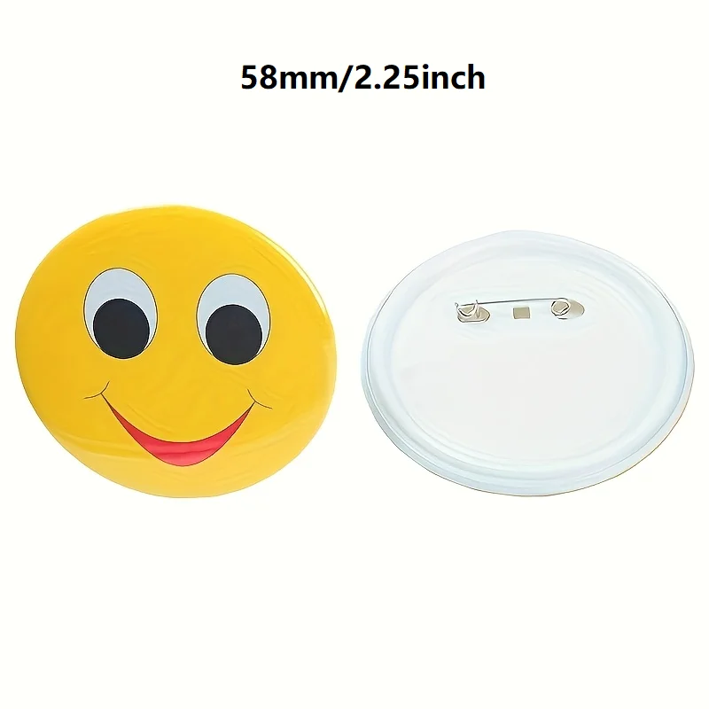 58mm/2.25inch DIY Badge Button Pins  Blank Raw Material pins buttons badges supplies parts 100PCS