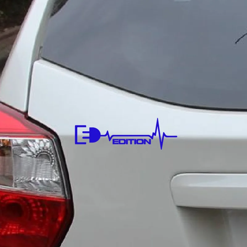 K557# Car Stickers Decal Vinyl for New Energy Electric Vehicle Edition Waterproof Car Accessories