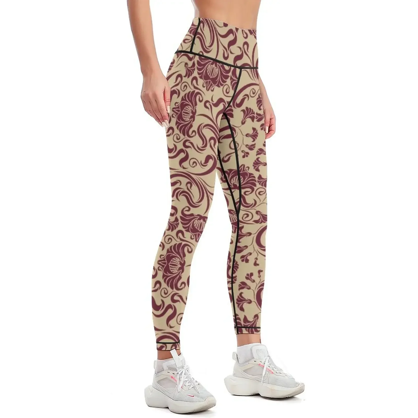 Tallahassee - Floral Reversed Leggings Fitness woman sports for gym sports tennis for Sports female Womens Leggings