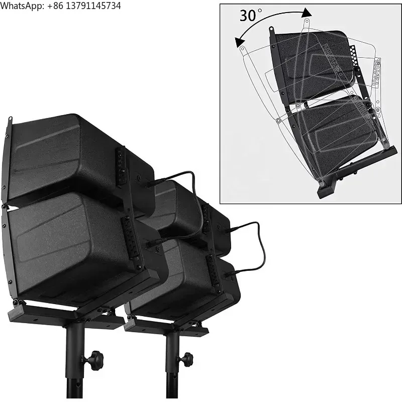 Sistema Profesional de 4000W con Subwoofer Activo de 2*15 Pulgadas + Bocina Line Array