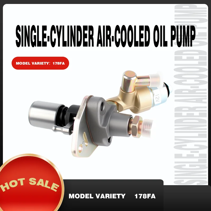 

Single-cylinder air-cooled engine oil pump 178FA black and white brand new high-quality oil pump