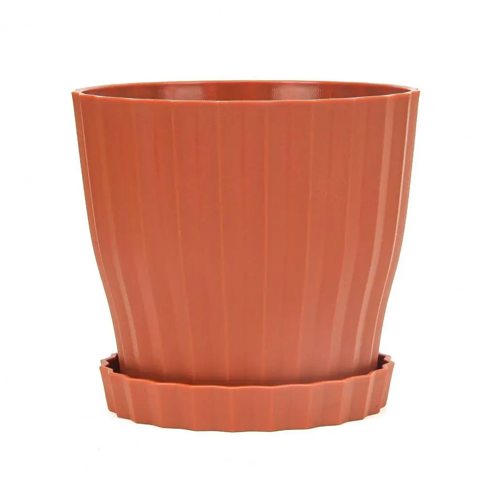 Thick Plastic Flower Pots Moisture Prevention Planters Lightweight Plastic Planters with Drainage Hole for Indoor for Orchids