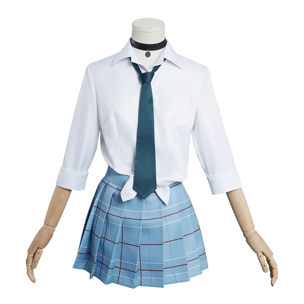 Anime My Dress-Up Darling Marin Kitagawa Cosplay Costume School Uniform Skirt Outfits Halloween Carnival Suit