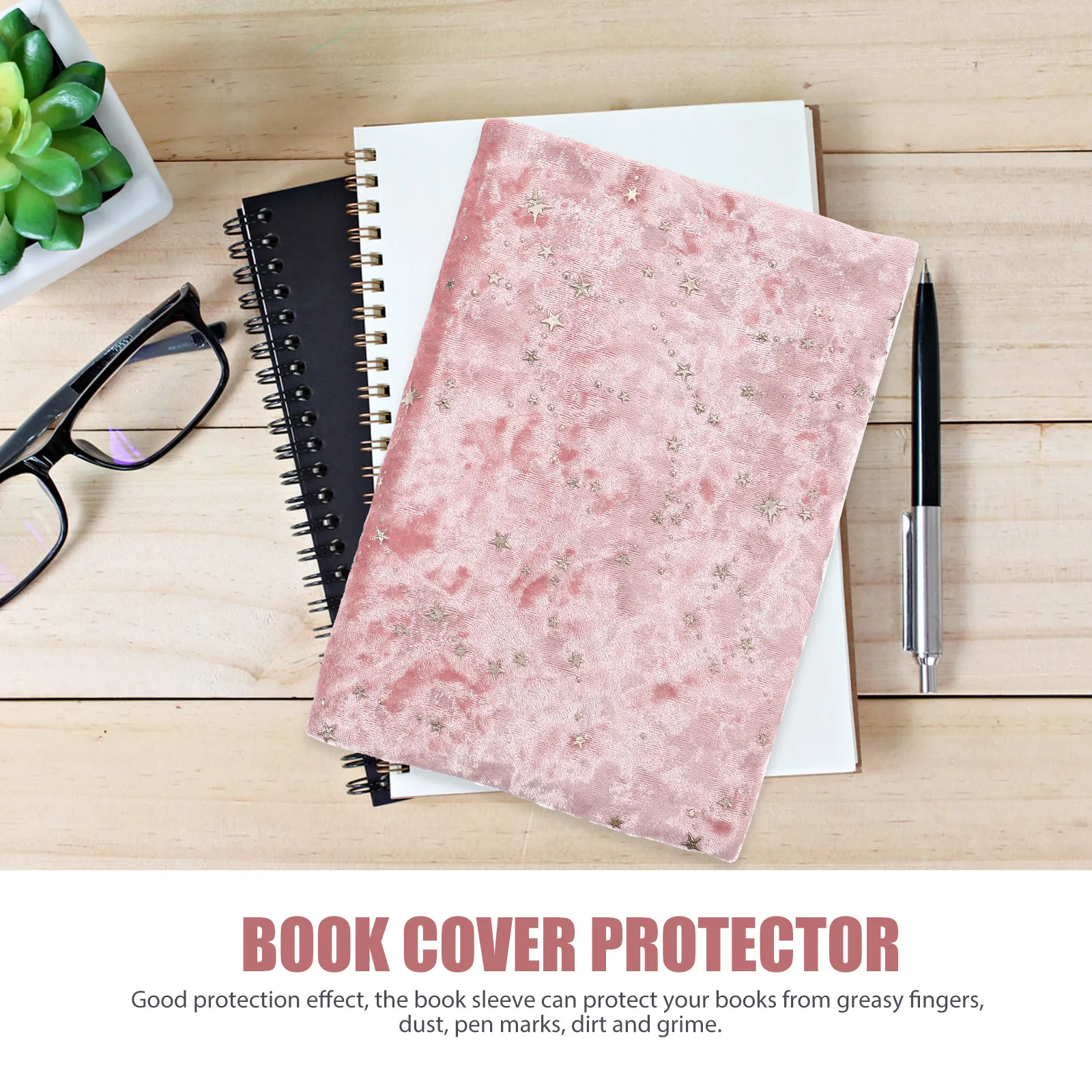 Exquisite Book Sleeve Protective Cloth Cover for Textbook Notebook Anti-Grease Dirt Resistant Stylish Pattern Long-Lasting Book