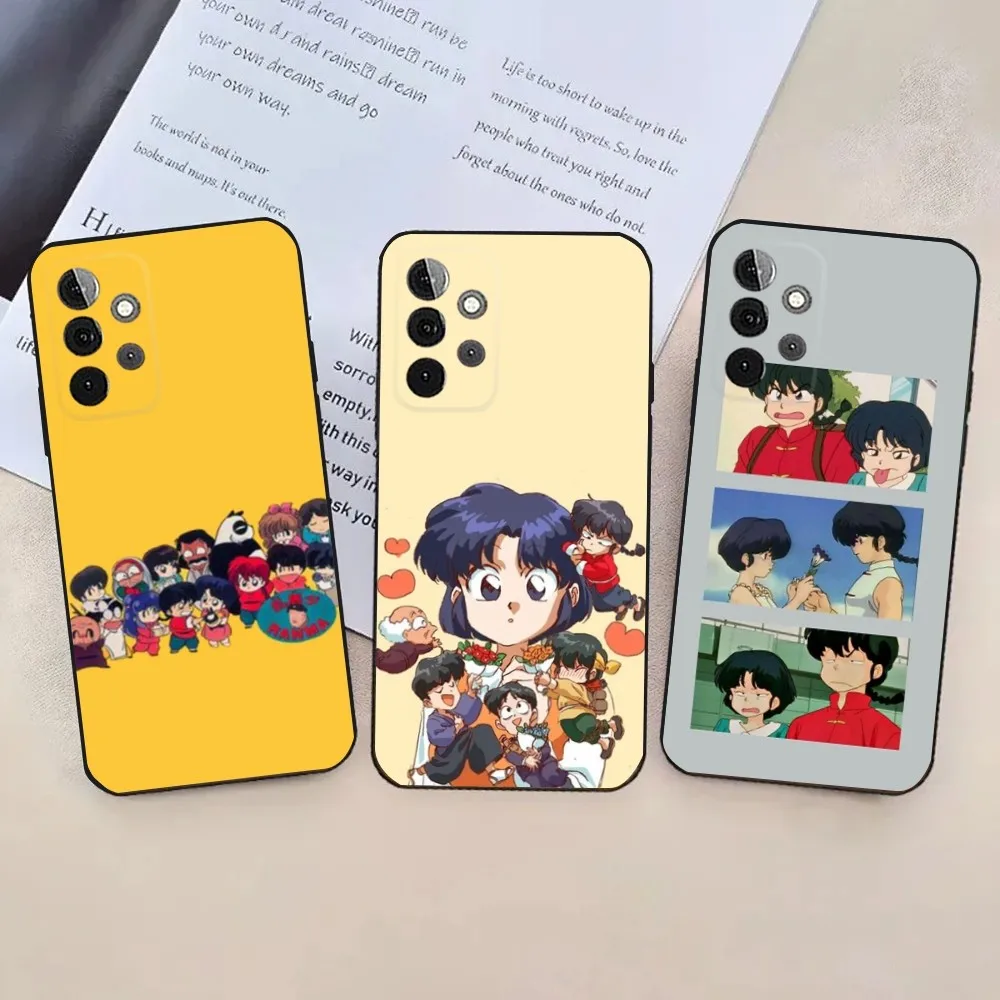 Cartoon R-RANMA 1 2   Phone Case For Samsung Galaxy A13,21s,22,31,32,52,53,71,80,91 Soft Black Cover