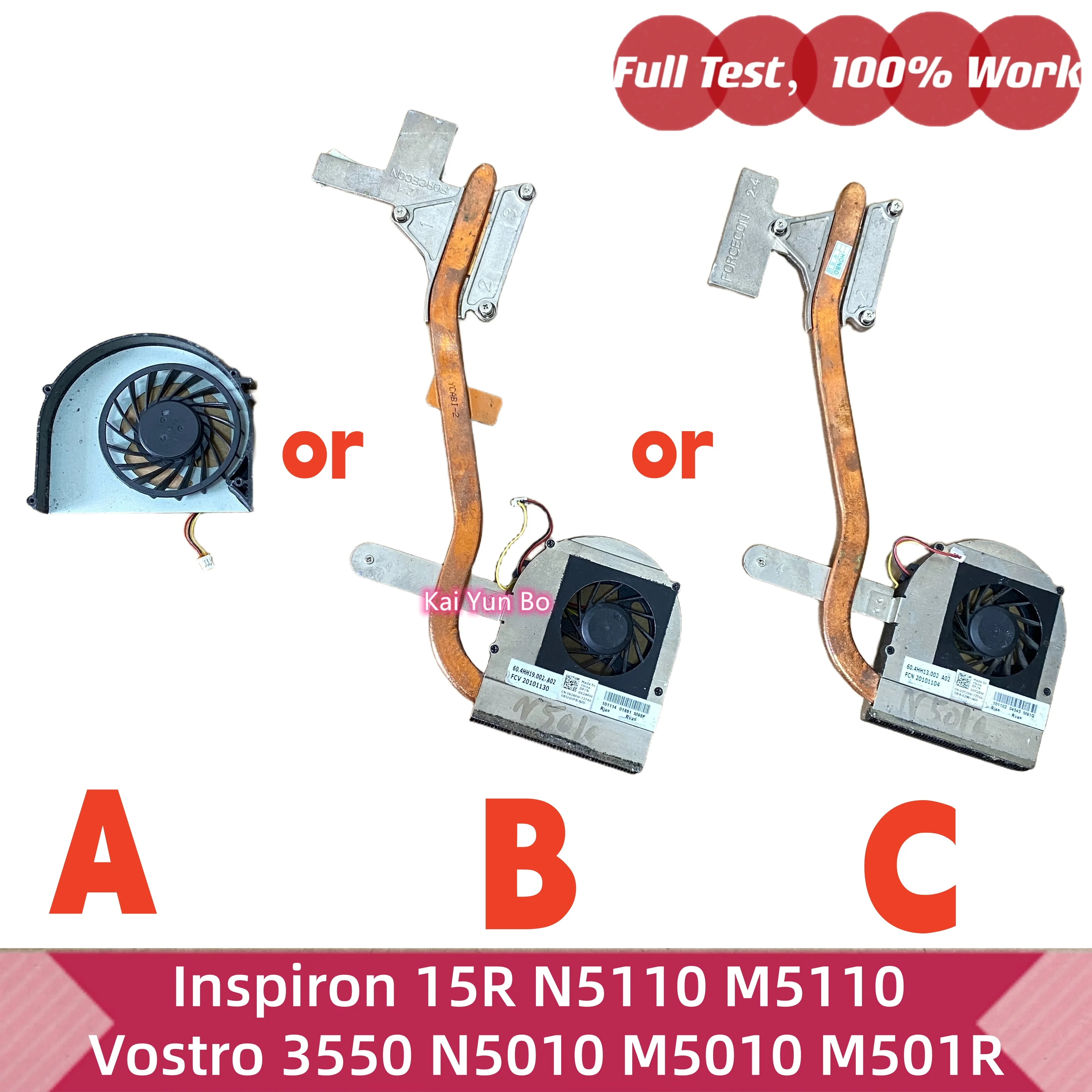 CN-0K28PW K28PW CN-03T25W Ventilador de refrigeração ou dissipador de calor para laptop, 0k28pw 03t25w 3t25w, para dell inspiron 15r n5110 m5110 m511r, vostro 3550 n5010 m5010 m501r