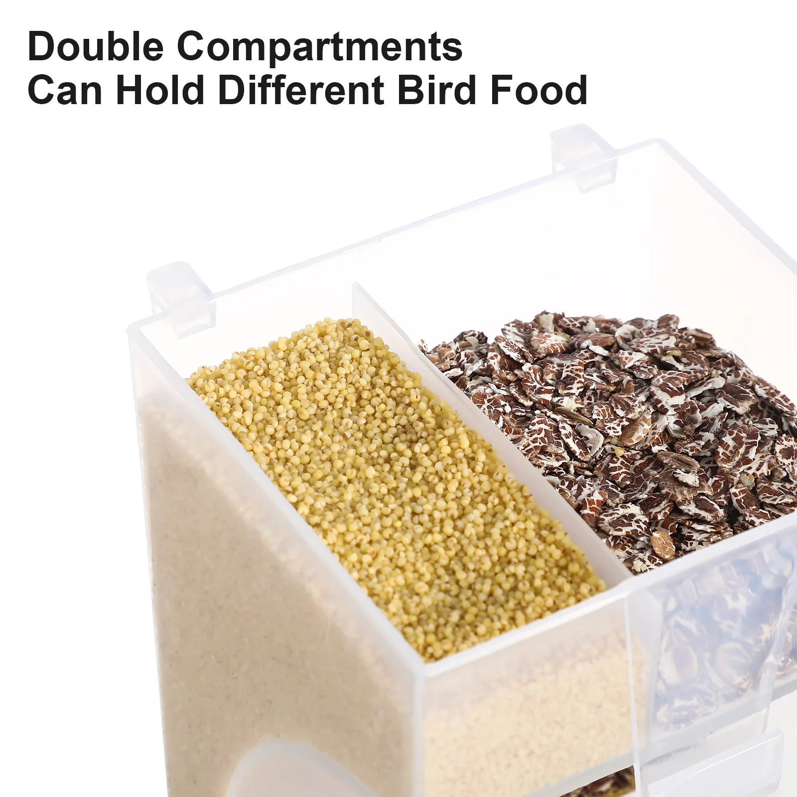 

1Set Automatic Bird Feeder Transparent Parakeet Food Holder Cage Accessories Birds Feeding Tool Automatic Parakeet Feeder