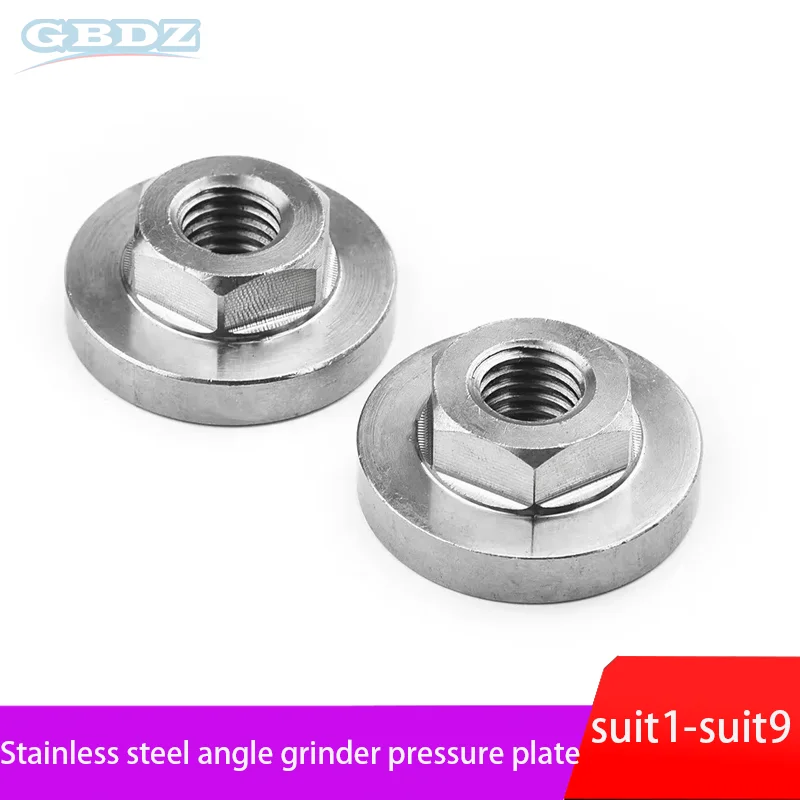 

Non-slip Hex Nut Set Angle Grinder Nuts Tools Modification Accessories Replacement Stainless steel