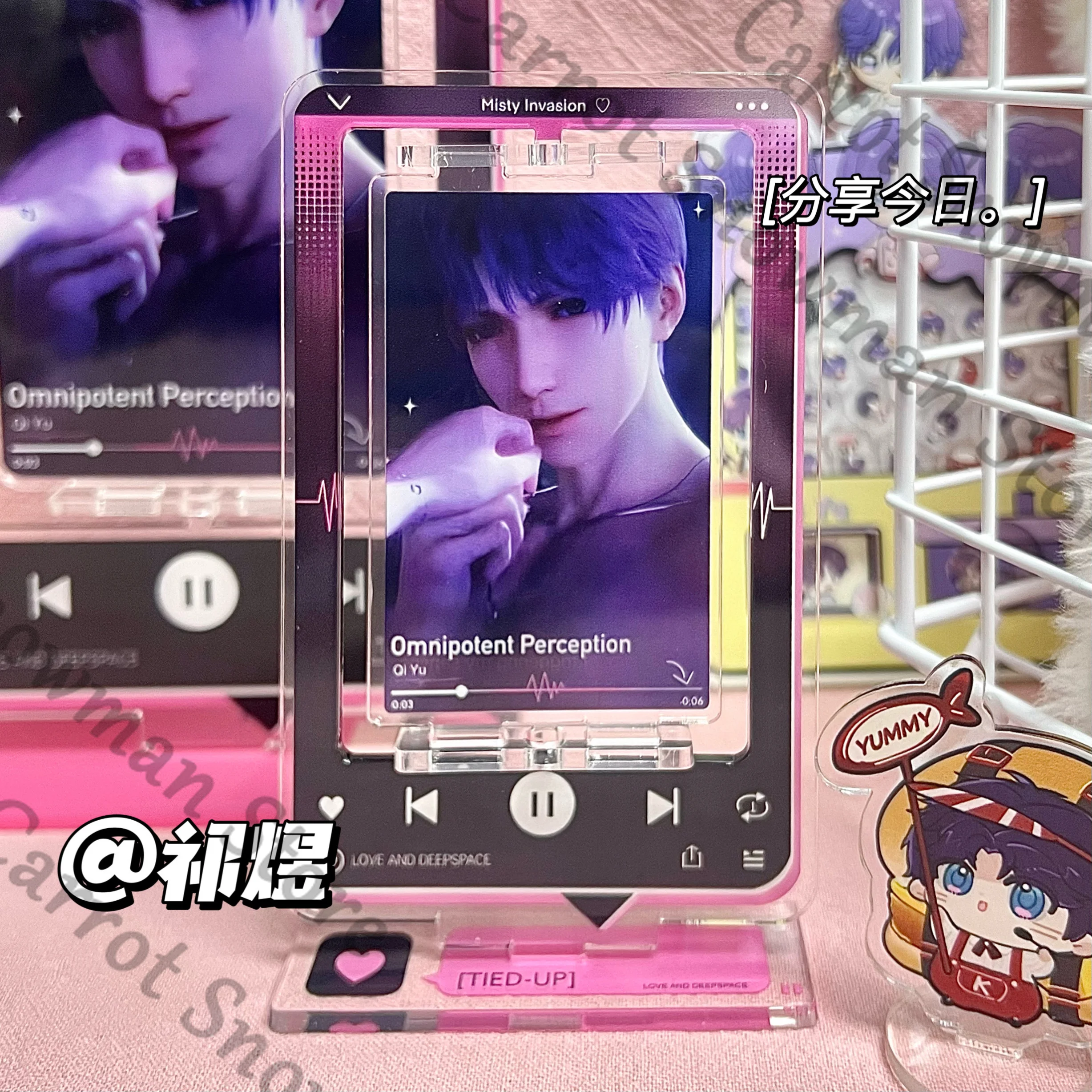 الحب والمساحة العميقة تدوير علامة واقفة استبدال لافتات الزملاء Sylus Rafayel Zayne Xavier Ambitus سطح المكتب هدية مزخرفة