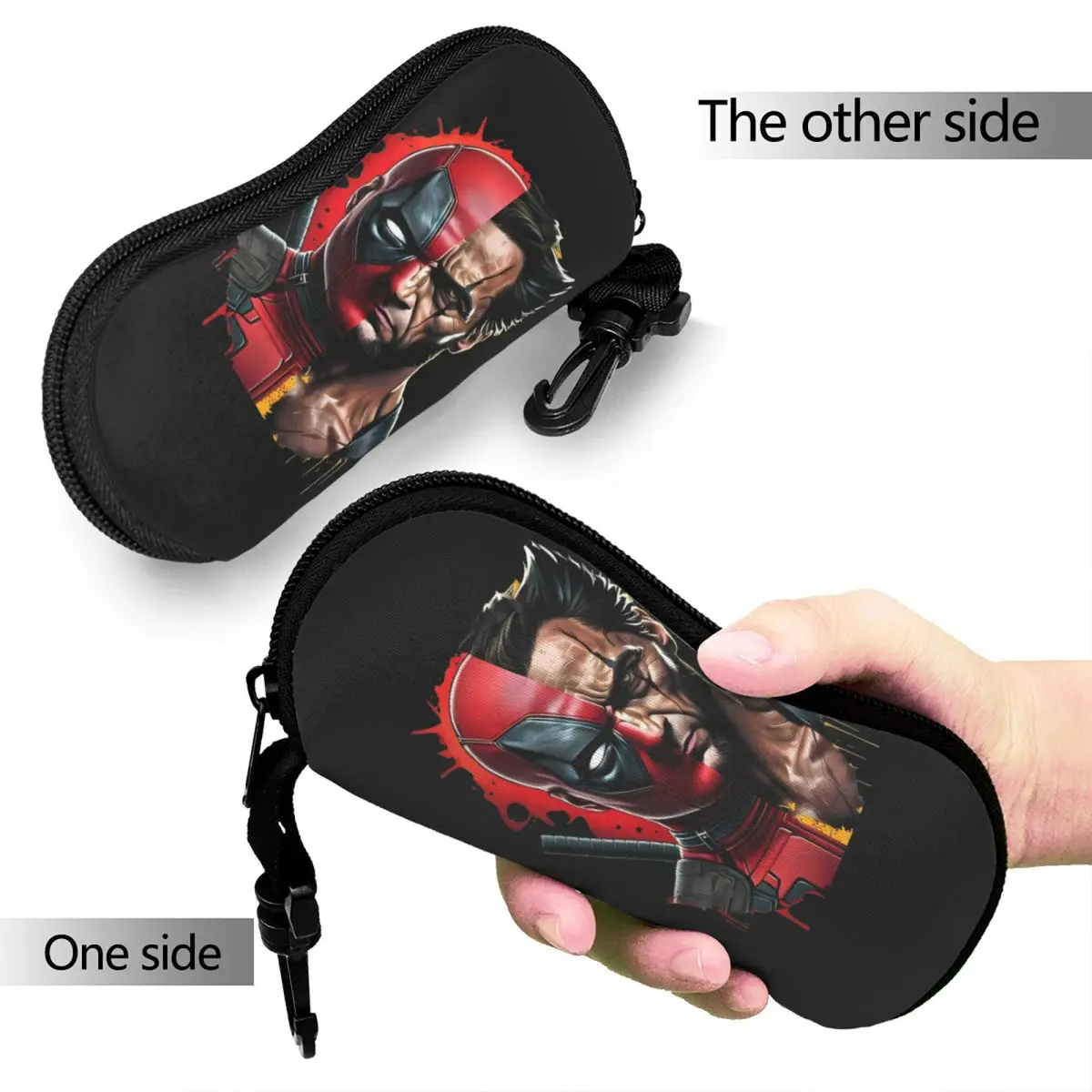 Deadpool And Wolverine Movie Glasses Case Men Women Protective Superhero Glasses Storage Box Small Eyeglasses Box