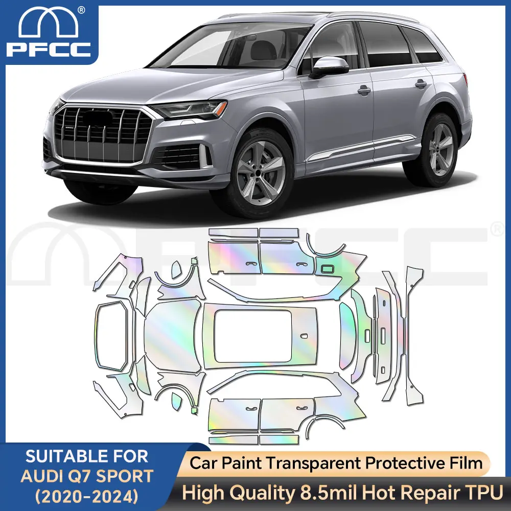 

8.5mil Car Protection Film for Audi Q7 Sport 2020 2021 2022 2023 2024 TPU Invisible Body Sticker Transparent Anti-Scratch