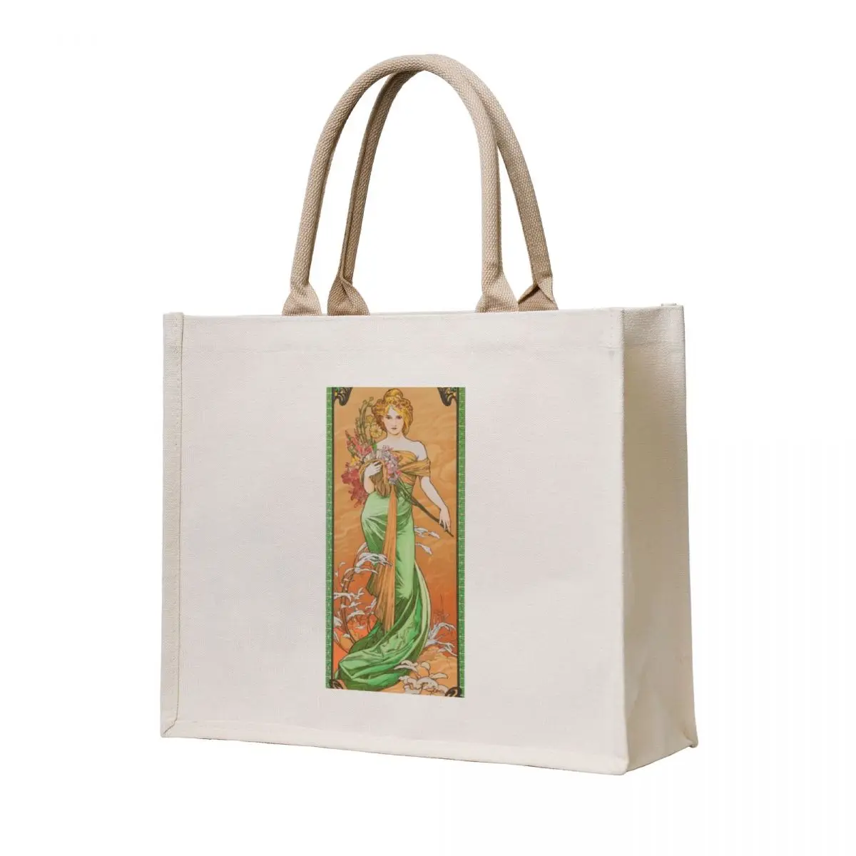 

The season spring - Alphonse mucha Tote Bag shopper bag woman eco pack shopper bag women canvas
