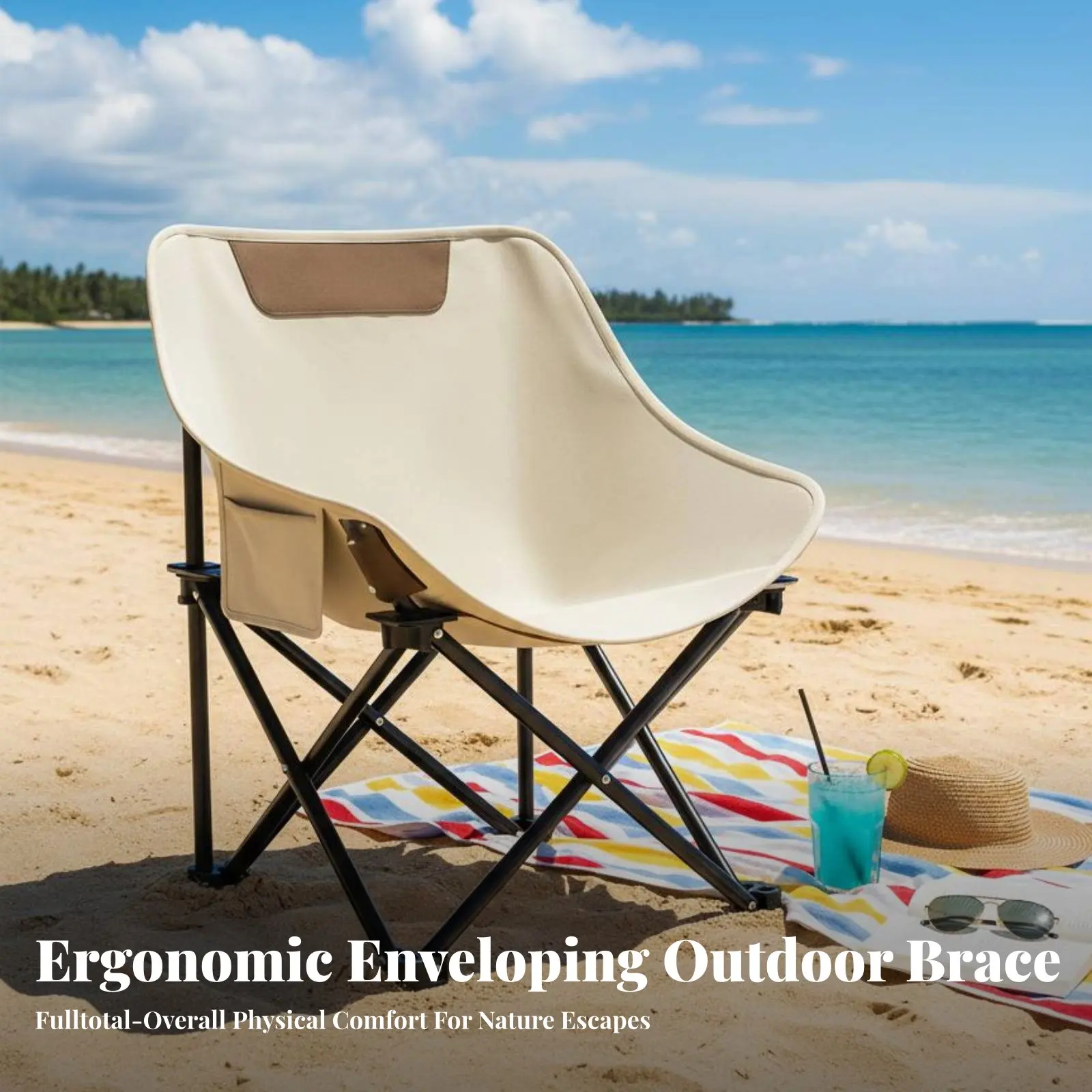 

Регулируемое кресло-луна: компактное, складное, легкое, для сидения и лежания, с функцией регулировки наклона, прочное, для кемпинга