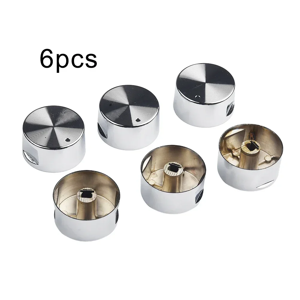 4/6PCS Rotary Switch Knob For Gas Stove Rotary Switches Cooker Part Zinc Alloy Handles For Gas Stove Ovens Kitchen Accessories