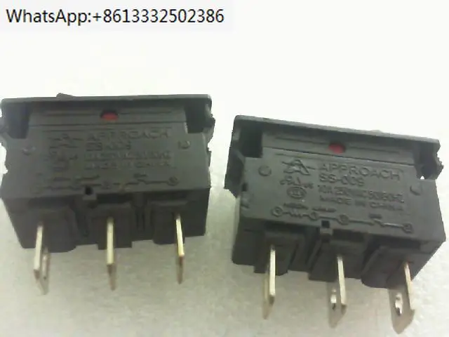 10 PCS  Ship shaped switch SS-009/125VAC. 250V/10A/three pin, second gear/diameter 28mmX13mm