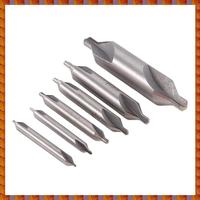 DIDI 6 PCS HSS Combined Center Drills Bit Set Countersink 60 Degree Angle 5/3/2.5/2/1.5/1 Mm