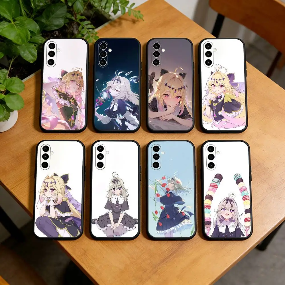 Luluka Moria Star Detective Precure Phone Case Black Silicone Soft For Samsung Galaxy A73,A72,A71,A70,A53,A52,A51
